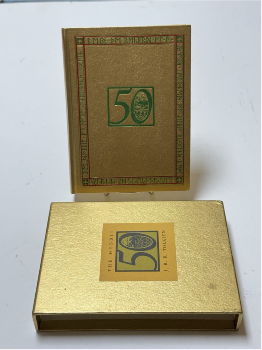 The Hobbit By J.R.R. Tolkien 50th anniversary Edition Hardcover and Slipcase